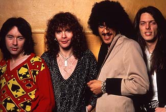 Left to Right: Downey, Robertson, Lynott and Gorham